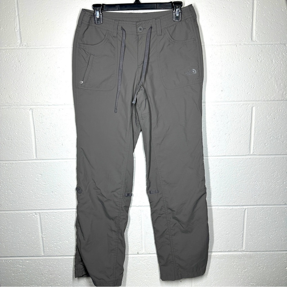 The North Face Womens Roll Up Outdoor Nylon Pants Size 4 Drawstring Hiking